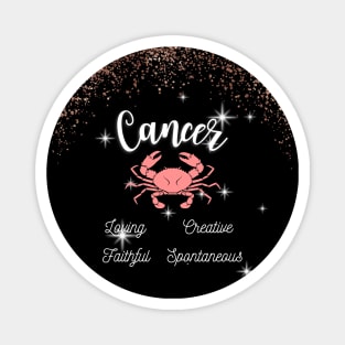 Cancer Zodiac Sign Astrology Tshirt Magnet